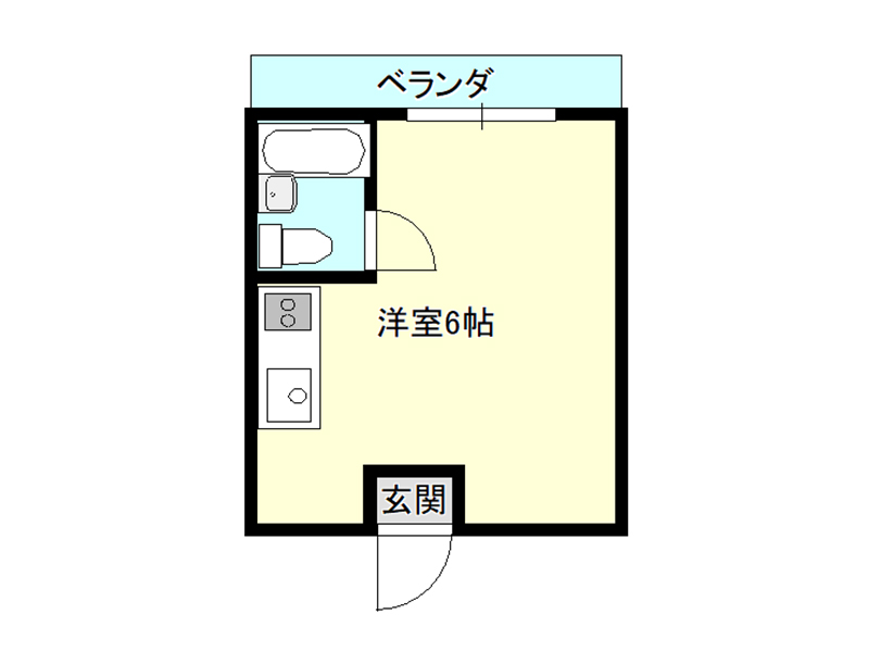 お手頃価格の美崎町物件（1R）